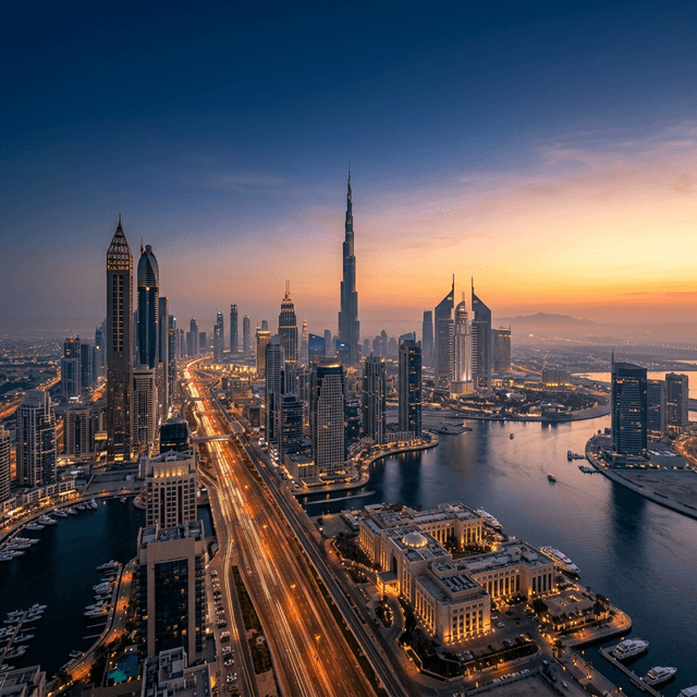 UAE Skyline Background